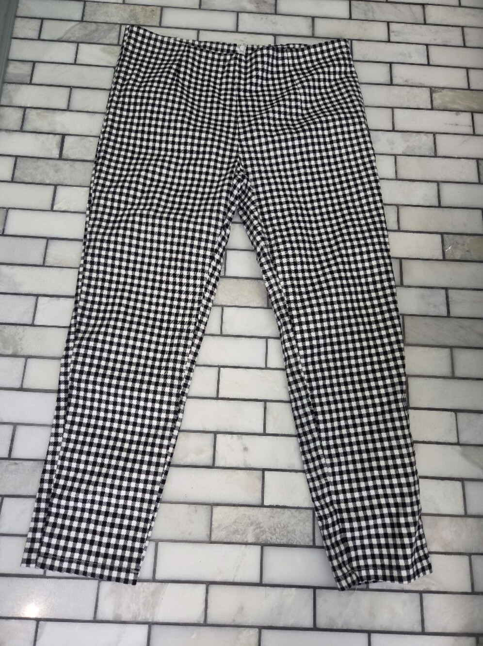 L&B Black and White Gingham Pants